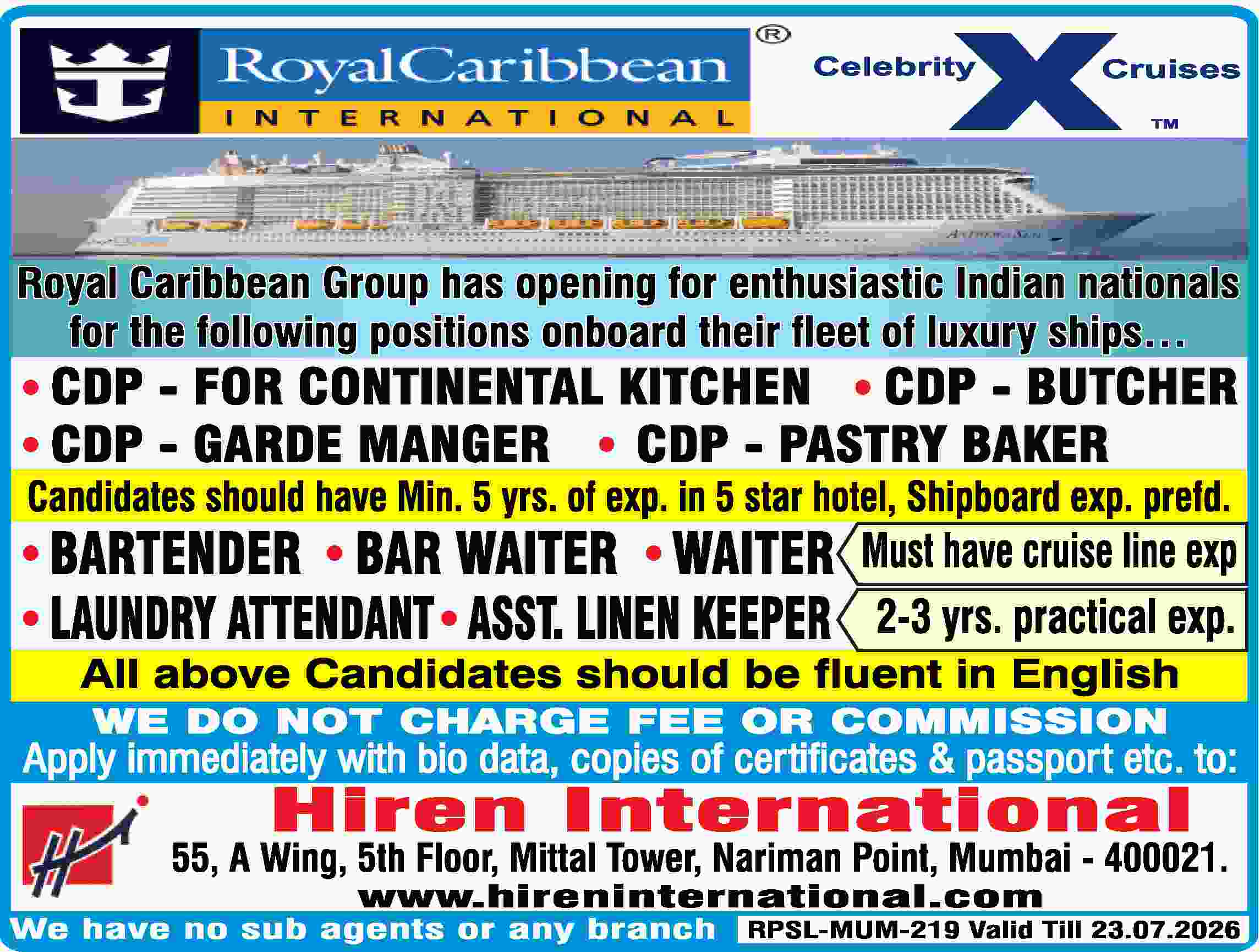 Rccl Careers Outlet tecnico.aspillagahornauer.cl